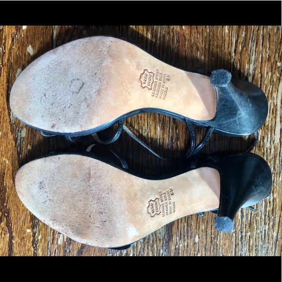 Strappy Black High Heels - Picture 3 of 3